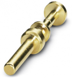 Pin contact, 1.0-2.5 mm², AWG 18-14, crimp connection, nickel-plated/gold-plated, 1607057