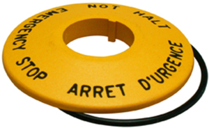 Back ground disc for emergency-off pushbutton, TH893002000