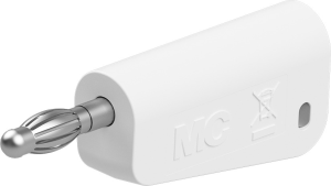 4 mm plug, solder connection, 2.5 mm², white, 64.1042-29