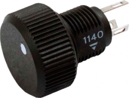 Cermet potentiometer with knob, 4.7 kΩ, 1 W, linear, solder lug, P16NP472MAB15