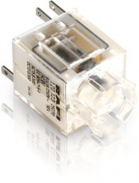 RAFIX 16, universal switching element, silver, with coupling monitoring, quick-connect terminal, mom