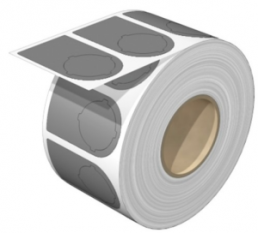 Polyester Device marker, (L x W) 47.75 x 27 mm, gray, Roll with 1000 pcs