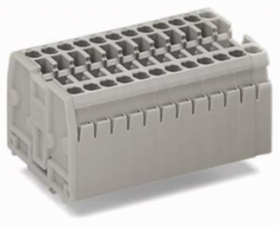 Terminal block compact block, 10 pole, pitch 5 mm, 0.08-2.5 mm², AWG 28-12, 24 A, 500 V, spring-cage connection, 869-160