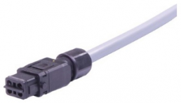 Connection line, 1 m, socket, 3 pole + PE straight to open end, 2.5 mm², 33500100201010