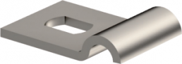 Mounting clamp, max. bundle Ø 6 mm, stainless steel, (L x W x H) 32 x 20 x 5 mm