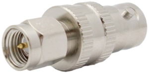 Coaxial adapter, 50 Ω, SMA plug to BNC socket, straight, 242102