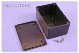 ABS enclosure, (L x W x H) 123 x 83 x 60 mm, black (RAL 9005), IP54, 1591XXTSBK