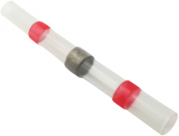 Solder connectors with heat shrink insulation, 0.5-1.0 mm², AWG 22 to 18, red, 40 mm