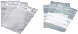 Sliding closure bag, transparent, (L x W) 200 x 150 mm, GVB200