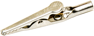 Alligator clip, max. 7.9 mm, L 50.1 mm, solder/crimp connection, BU-60X