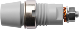4 mm socket, screw connection, mounting Ø 12.2 mm, CAT III, gray, SAB 6922 NI / GR
