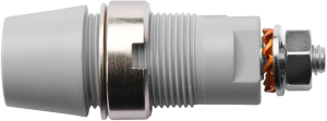 4 mm socket, screw connection, mounting Ø 12.2 mm, CAT III, gray, SAB 6922 NI / GR