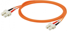 FO cable, SC to SC, 0.5 m, OM2, multimode 50 µm