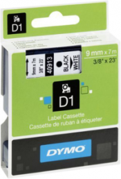 Labelling tape cartridge, 9 mm, tape white, font black, 7 m, S0720680