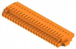Pin header, 22 pole, pitch 5.08 mm, straight, orange, 1844190000