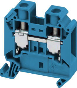 Terminal block, 2 pole, 1.5-16 mm², clamping points: 2, blue, screw connection, 76 A