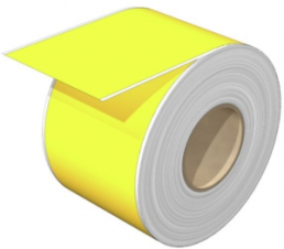 Polyester Label, (L x W) 30 m x 60 mm, yellow, Roll with 1 pcs