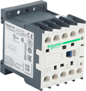 Auxiliary contactor, 4 pole, 10 A, 2 Form A (N/O) + 2 Form B (N/C), coil 24 VDC, screw connection, CA3KN22BD3