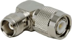 Coaxial adapter, 50 Ω, TNC plug to TNC socket, angled, 0405071