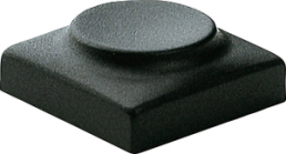 Push button, without LED window, pitch 19 mm, (L x W x H) 18.3 x 18.3 x 6.8 mm, anthracite, for single pushbutton, 825.000.011