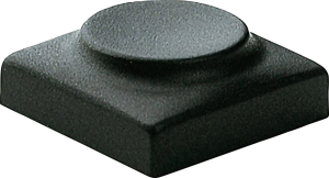 Push button, without LED window, pitch 16 mm, (L x W x H) 15.5 x 15.5 x 6.8 mm, anthracite, for single pushbutton, 826.000.011