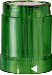 LED flashing light element, Ø 52 mm, green, 230 VAC, IP54