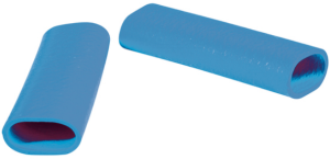 Protection and insulating grommet, inside Ø 12 mm, L 50 mm, light blue, PCR, -30 to 90 °C, 0201 0008 020