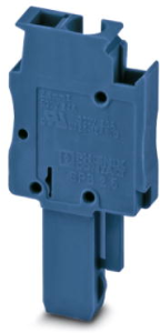 Plug, spring balancer connection, 0.08-4.0 mm², 1 pole, 24 A, 6 kV, blue, 3043116