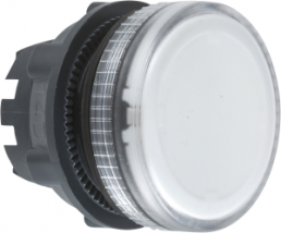Signal light, waistband round, front ring black, mounting Ø 22 mm, ZB5AV07