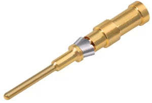 Pin contact, 0.1-0.34 mm², crimp connection, gold-plated, 61 1224 146