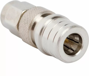 Coaxial adapter, 50 Ω, SMA plug to QMA plug, straight, 242260