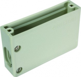 D-Sub connector housing, size: 2 (DA), angled 90°, cable Ø 5.75 to 9 mm, thermoplastic, gray, 09670150511