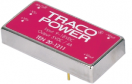 DC/DC converter, 9-18 VDC, 20 W, 1 output, 3.3 VDC, 81 % efficiency, TEN 20-1210