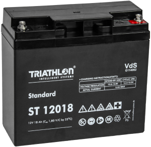 Lead-battery, 12 V, 18 Ah, 181.5 x 77 x 167.5 mm, screw connection