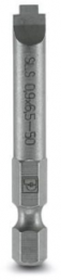 Screwdriver bit, 6.5 mm, slotted, BL 50 mm, L 50 mm, 1212606