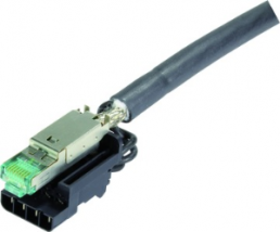 Plug, RJ45, 8 pole, Cat 6A, IDC connection, cable assembly, 09451001720