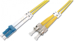 FO patch cable, LC to ST, 5 m, OS2, singlemode 9/125 µm