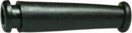 Bend protection grommet, cable Ø 5.6 mm, L 44 mm, PVC, black