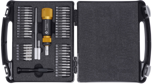 Bit kit with torque screwdriver, 0.05-0.6 Nm, L 110 mm, 420 g, 4-930