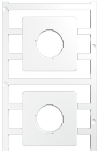 Polyamide Device marker, (L x W) 44 x 44 mm, white, 20 pcs