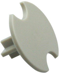 Extension plunger, round, Ø 15 mm, (L x H) 8.25 x 15 mm, beige, for single pushbutton, 5.46.017.037/0710