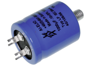 Electrolytic capacitor, 2200 µF, 100 V (DC), -10/+30 %, can, Ø 35 mm