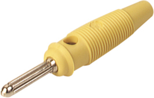 4 mm plug, screw connection, 1.5 mm², CAT O, yellow, BUELA 20 K GE