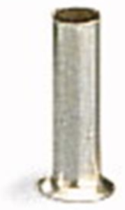 Uninsulated Wire end ferrule, 0.25 mm², 5 mm long, silver, 216-151