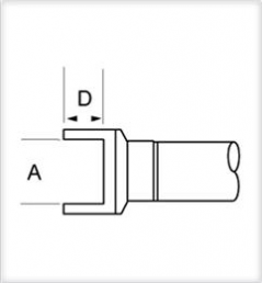 Soldering tip, SMD, (W) 2.29 mm, RFP-DL3