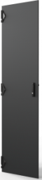 Varistar CP Steel Door, Plain With 3-Point Locking, RAL 7021, 42 U, 2000H, 600W, IP20