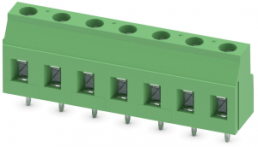 PCB terminal, 7 pole, pitch 7.62 mm, AWG 24-12, 24 A, screw connection, green, 1931411