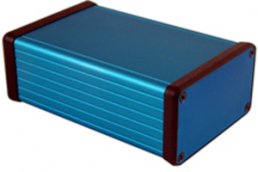 Aluminum enclosure, (L x W x H) 120 x 78 x 43 mm, blue, IP54, 1455K1201BU