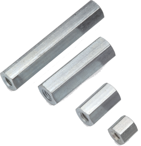 Hexagonal spacer bolt, Internal/Internal Thread, M6/M6, 25 mm, steel