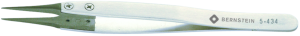 ESD tweezers, uninsulated, antimagnetic, plastic, 125 mm, 5-434